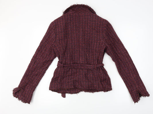 H&M Womens Purple Jacket Coat Size 8