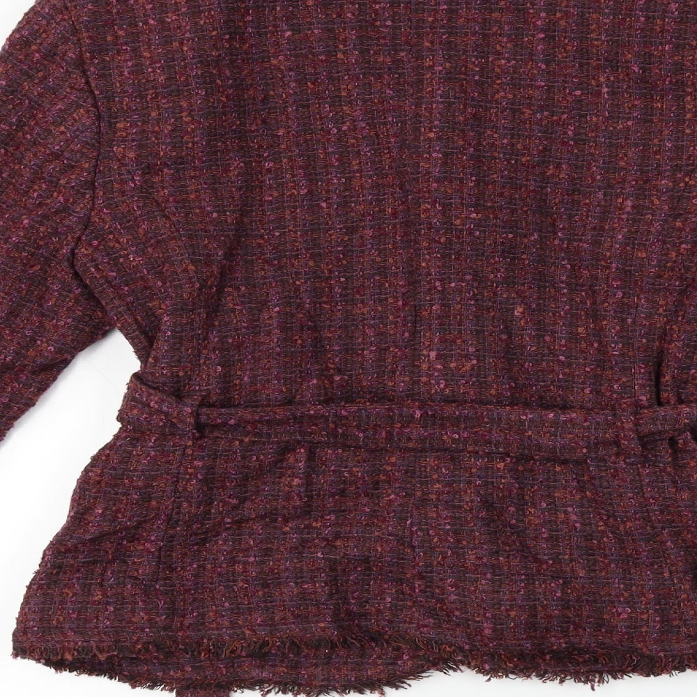 H&M Womens Purple Jacket Coat Size 8