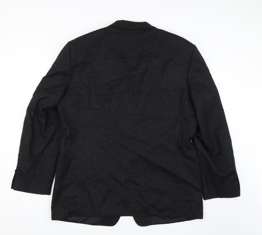 Mens UK Size 42 C&A Regular Black Suit Jacket
