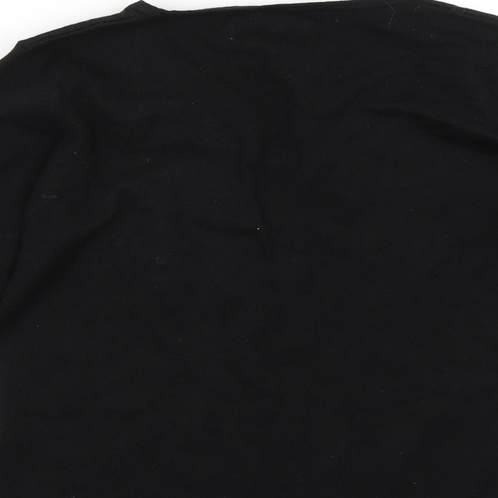 La Vie Womens Black Pullover Jumper Size 10
