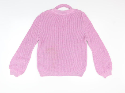 CAPSULE Womens Purple Pullover Jumper Size 10