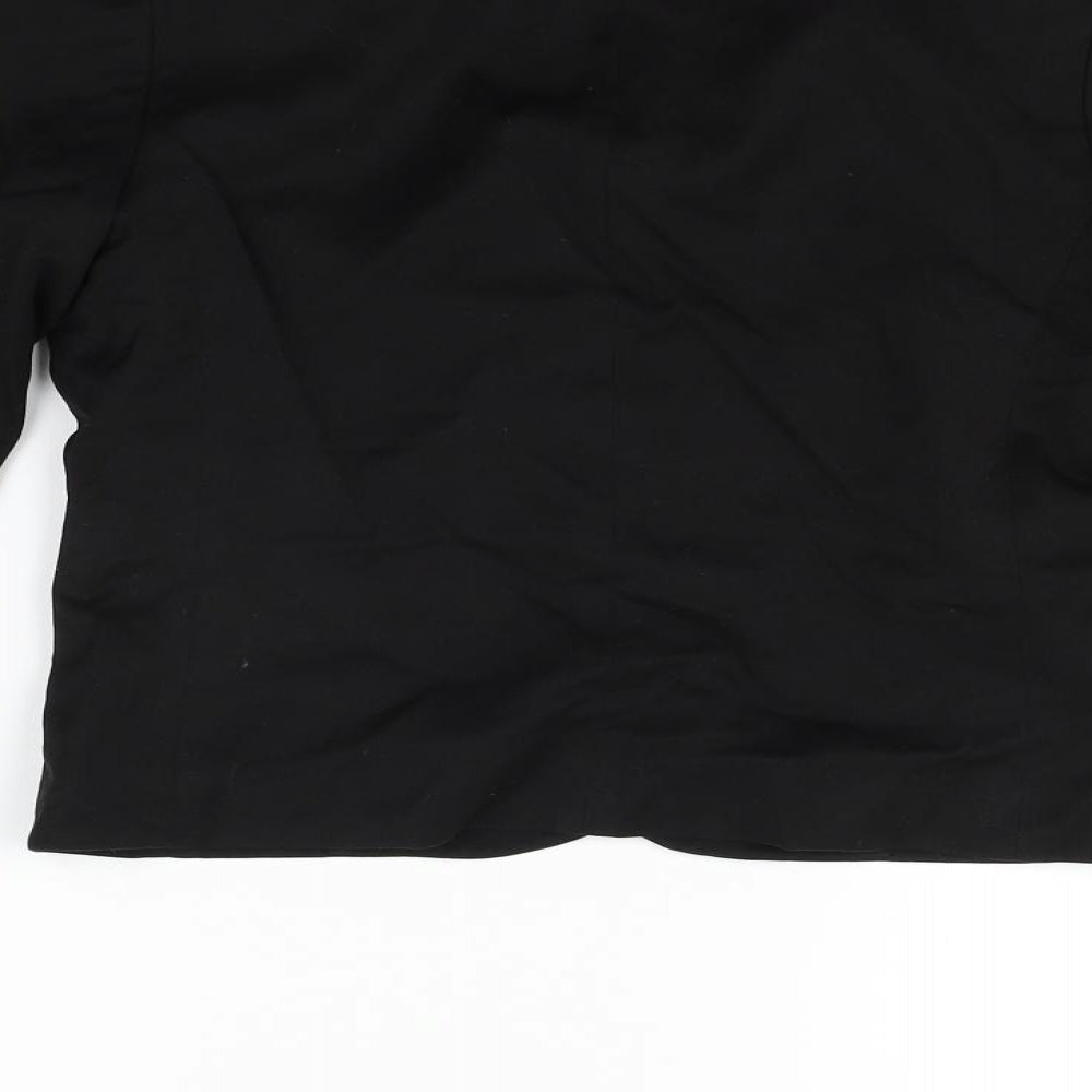 Divided Womens Black Jacket Blazer Size 8
