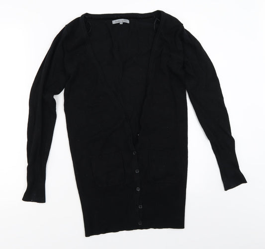 Womens UK Size M Bershka Black Cardigan Jumper