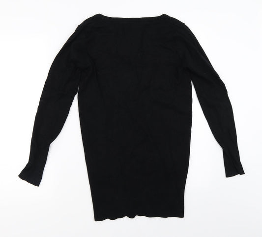 Bershka Womens Black Cardigan Jumper Size M