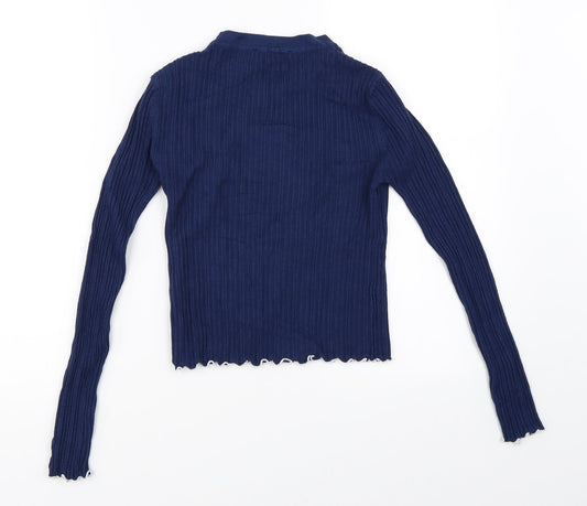 FOREVER 21 Womens Blue Pullover Jumper Size XS