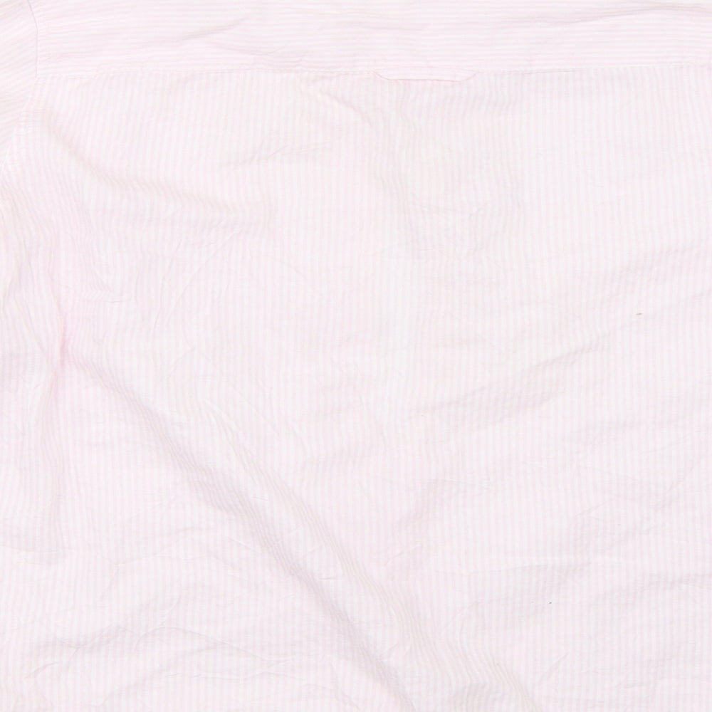Womens UK Size 42 H&M Pink Basic Button-Up