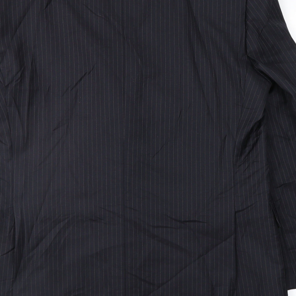 Mens UK Size 40 Terry de Havilland Regular Blue Suit Jacket
