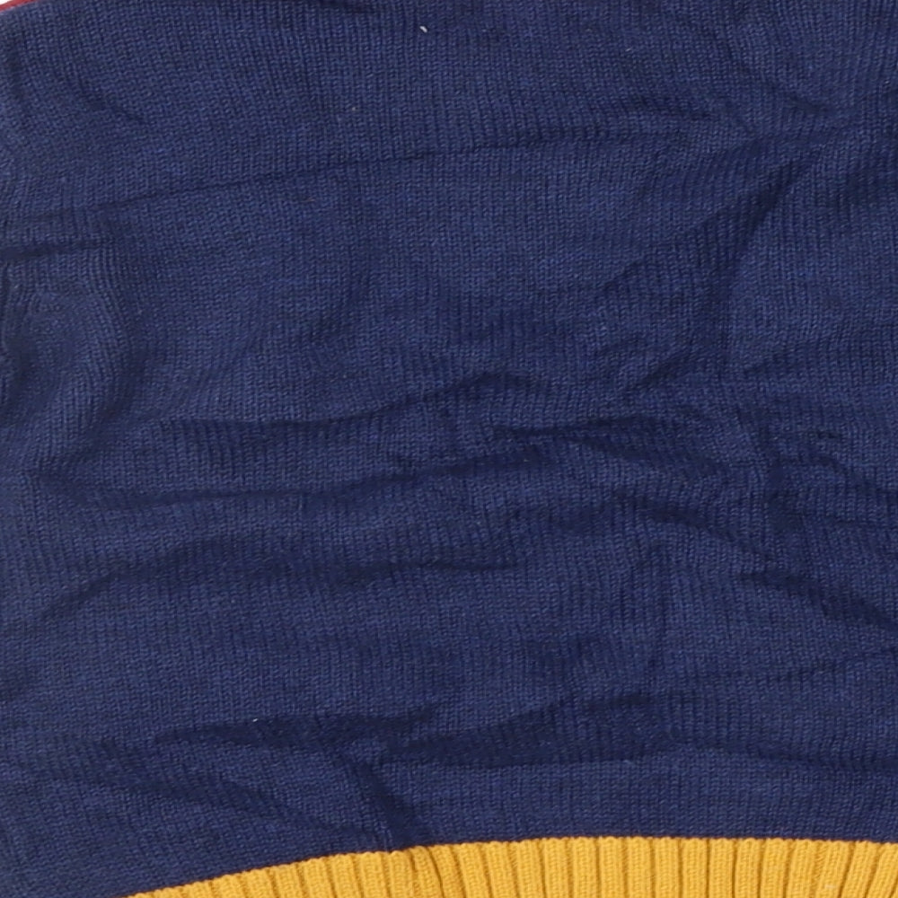 NEXT Boys Blue Colourblock Pullover Jumper Size 12-18 Months