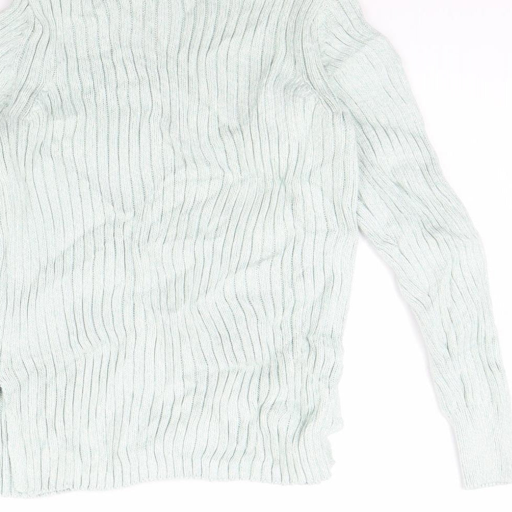 Womens UK Size 10 m&s Green Pullover Jumper