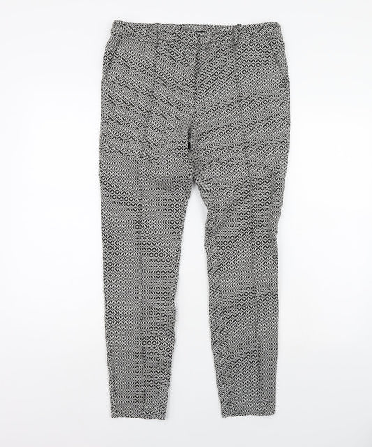 Womens UK Size 14 M&Co Regular Fit Beige Trousers