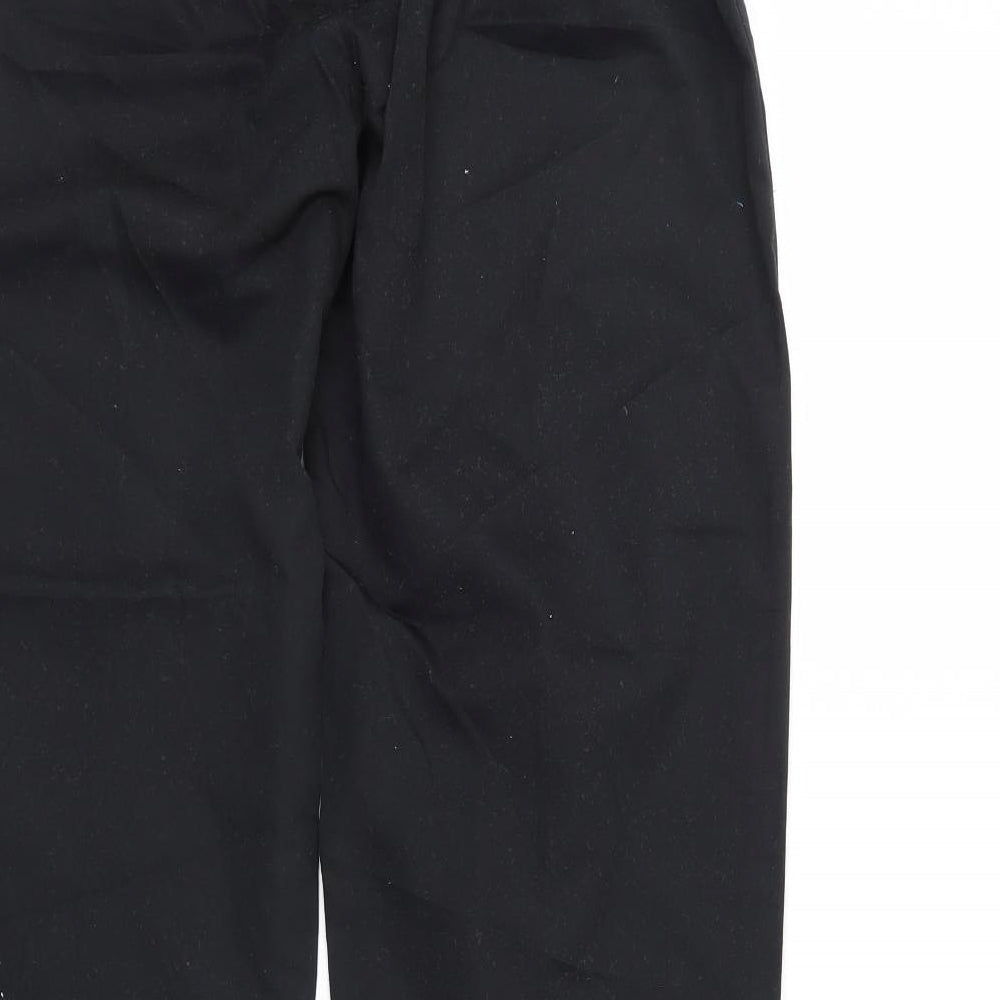 Womens UK Size 40 Preworn Regular Fit Black Trousers
