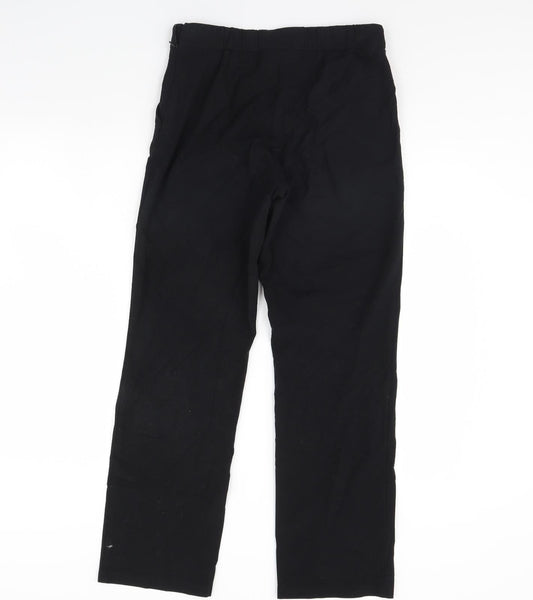 m&s Womens Black Dress Pants Trousers Size 8 L29 in