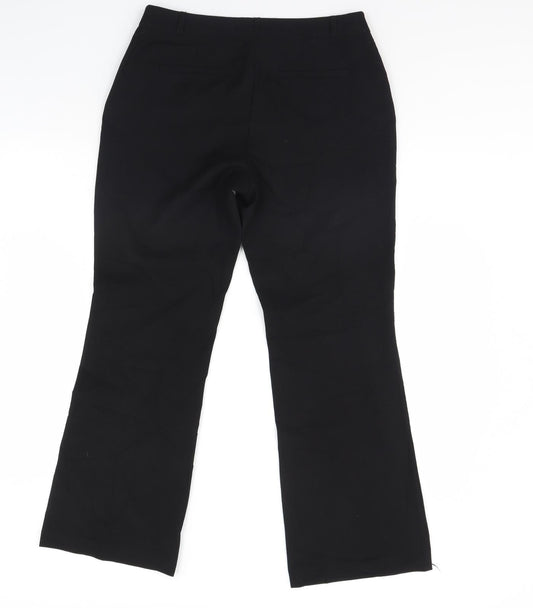 M&Co Womens Black Dress Pants Trousers Size 10 L30 in
