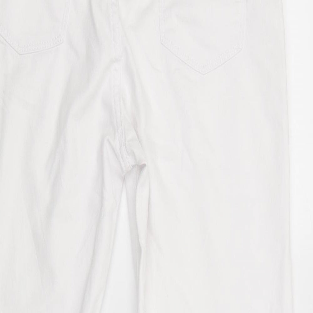 peruna Womens White Denim Skinny Jeans Size 10 L27 in