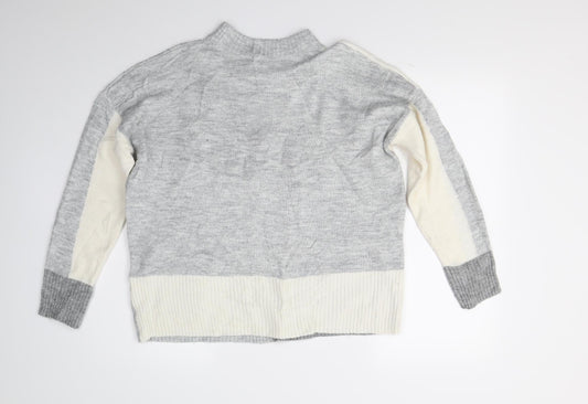 George Womens Grey Knit Pullover Jumper Size M