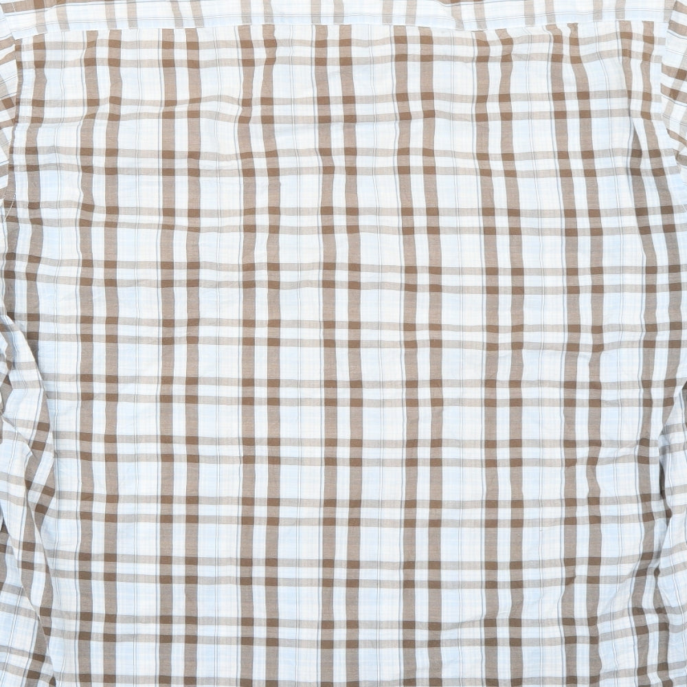 voyager Mens Blue Plaid Button-Up Size XL