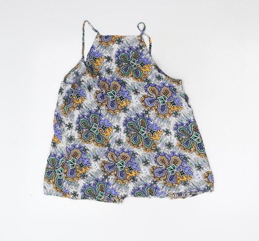 Womens UK Size 10 Warehouse Multicoloured Camisole Tank