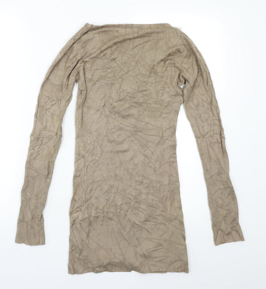 TU Womens Beige Pullover Jumper Size S