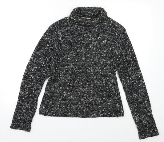 Topshop Womens Grey Herringbone Pullover Jumper Size 12