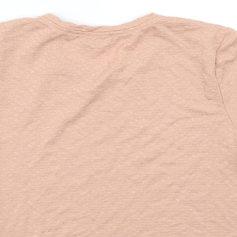 Womens UK Size 14 New Look Pink Basic Blouse