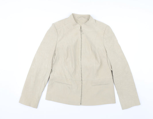 EWM Womens Beige Jacket Size 12