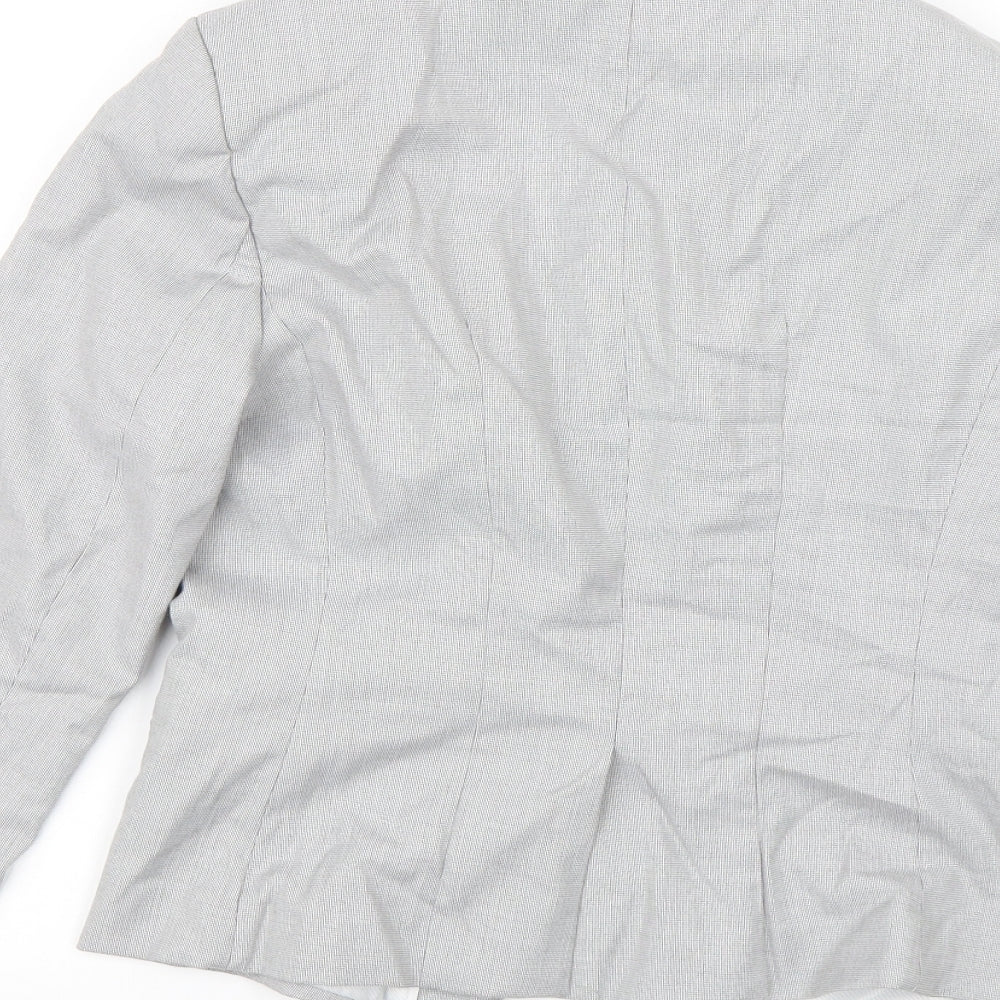 H&M Womens Grey Jacket Blazer Size 8