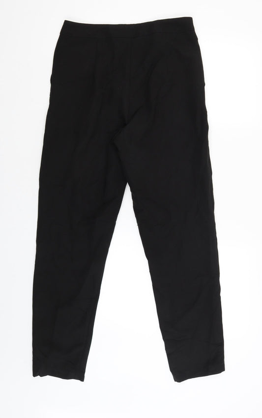 PRETTY LITTLE THING Womens Black Trousers Size 8 L27.5 in
