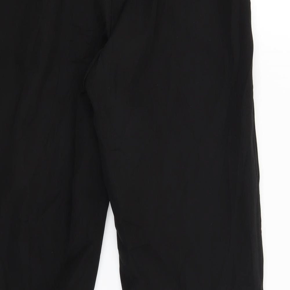 PRETTY LITTLE THING Womens Black Trousers Size 8 L27.5 in