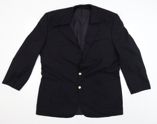 St michael Womens Black Jacket Coat Size 46