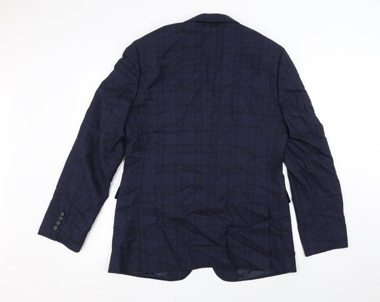 Mens UK Size 36 Marks and Spencer Regular Blue Suit Jacket