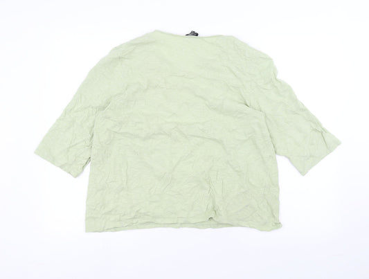 EURECO Womens Green Basic T-Shirt Size 18