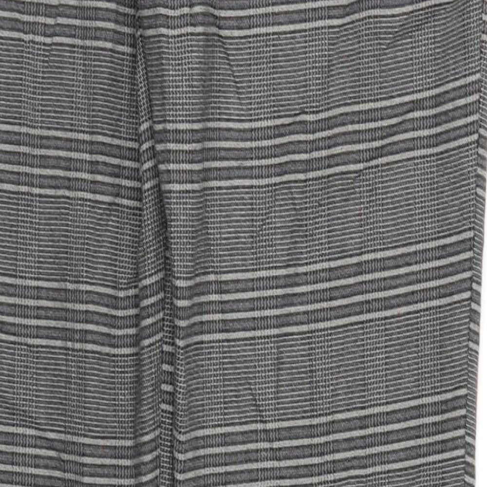 Womens UK Size 12 Boohoo Regular Fit Grey Trousers