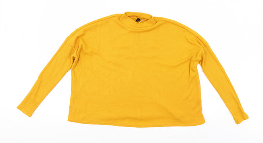 Divided Womens Gold Pullover Jumper Size M