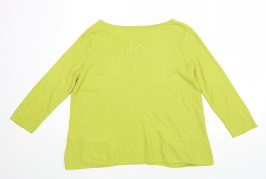 TU Womens Yellow Basic Blouse Size 10