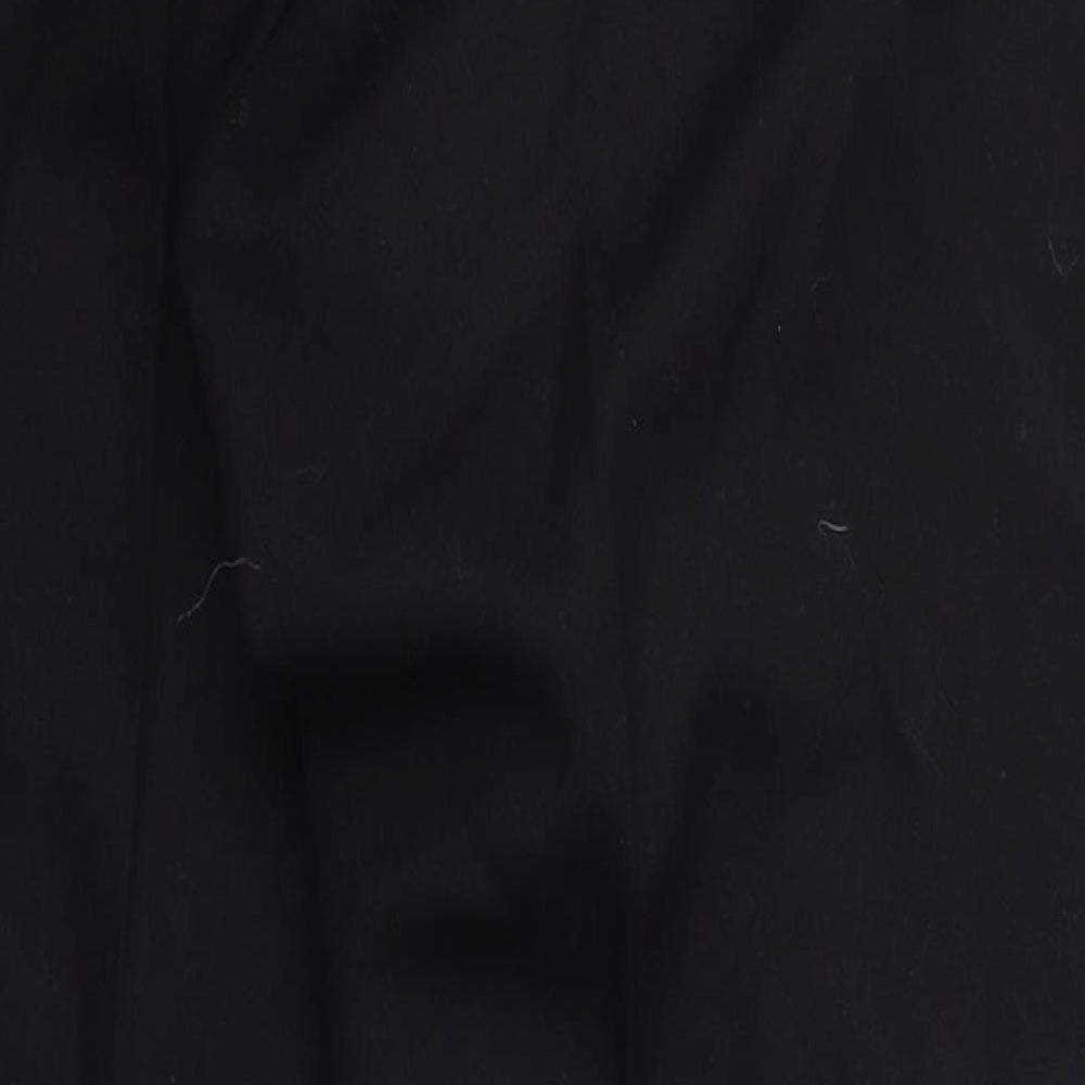 Womens UK Size 32 Preworn Regular Fit Black Trousers