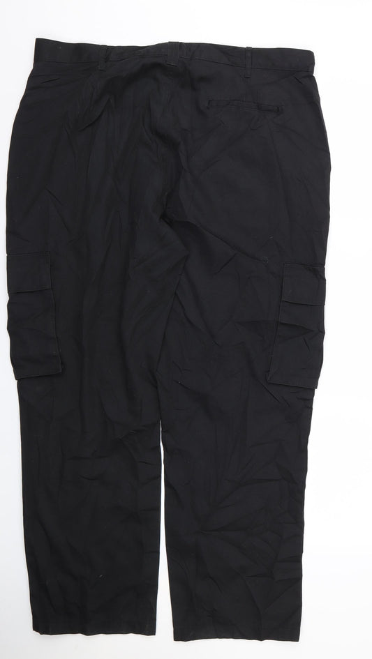 Womens UK Size 4 Alexandra Regular Fit Black Trousers