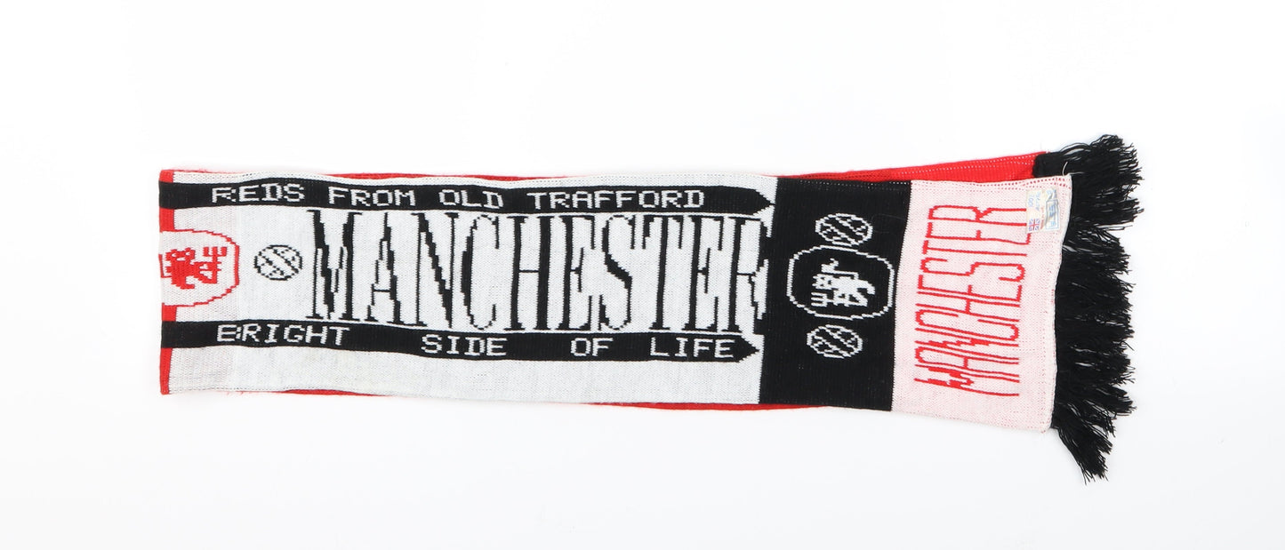 Manchester Unisex White Scarf - Manchester United