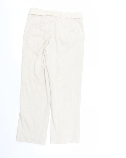 Womens UK Size L Preworn Regular Fit Sweatpants Brown Trousers