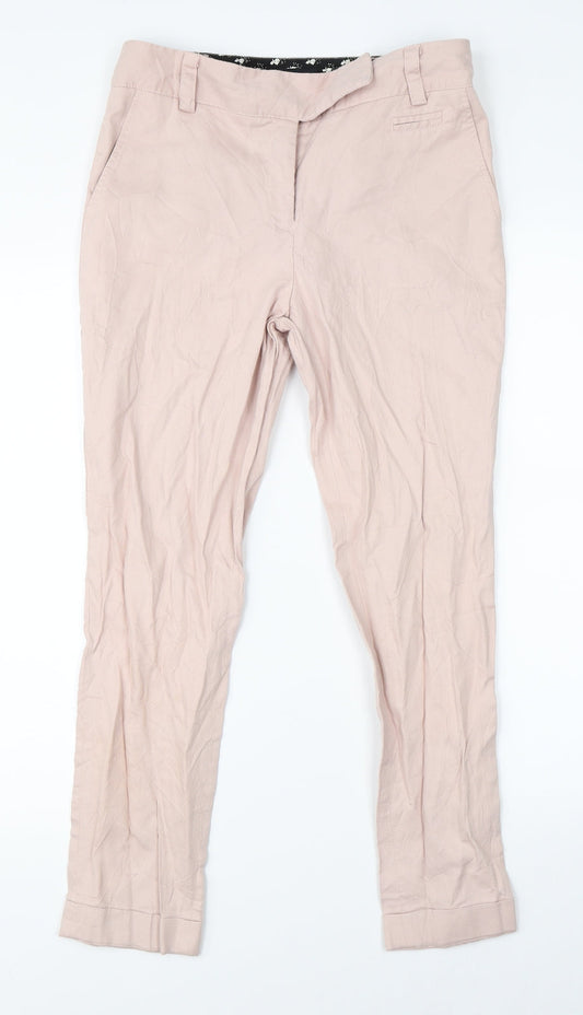 Next Womens Pink Straight Jeans Size 8 L25 in