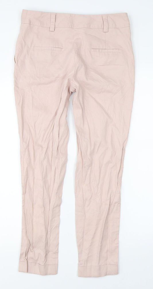 NEXT Womens Pink Straight Jeans Size 8 L25 in