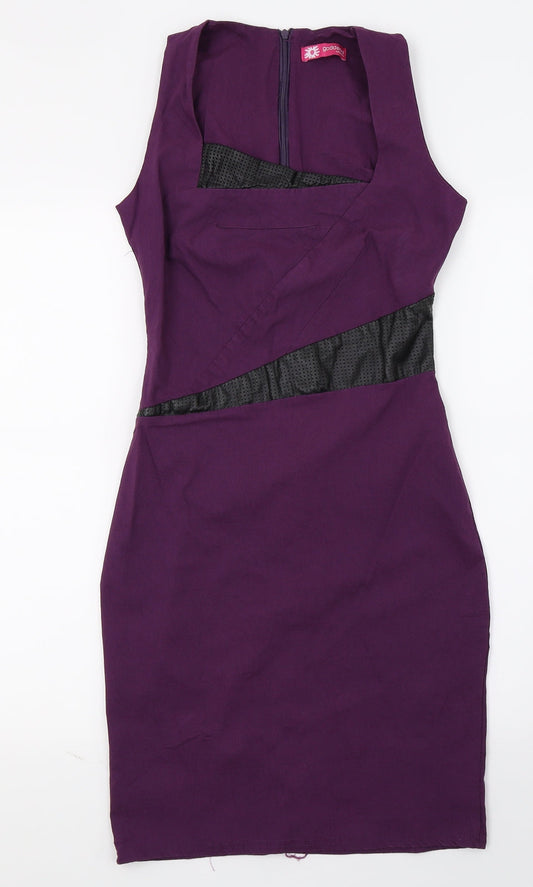 Goddess London Womens Purple Pencil Dress Size 10