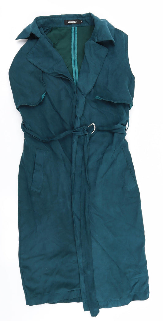 Womens UK Size 4 Missguided Blue Gilet