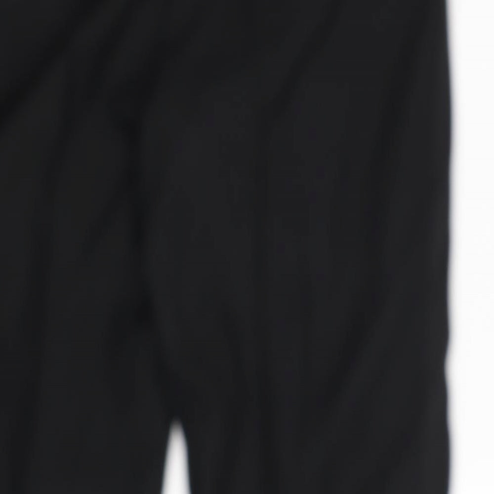 Mens UK Size One Size Jonelle Regular Fit Black Trousers