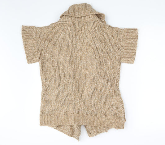 Womens UK Size 10 Isle Beige Cardigan Jumper
