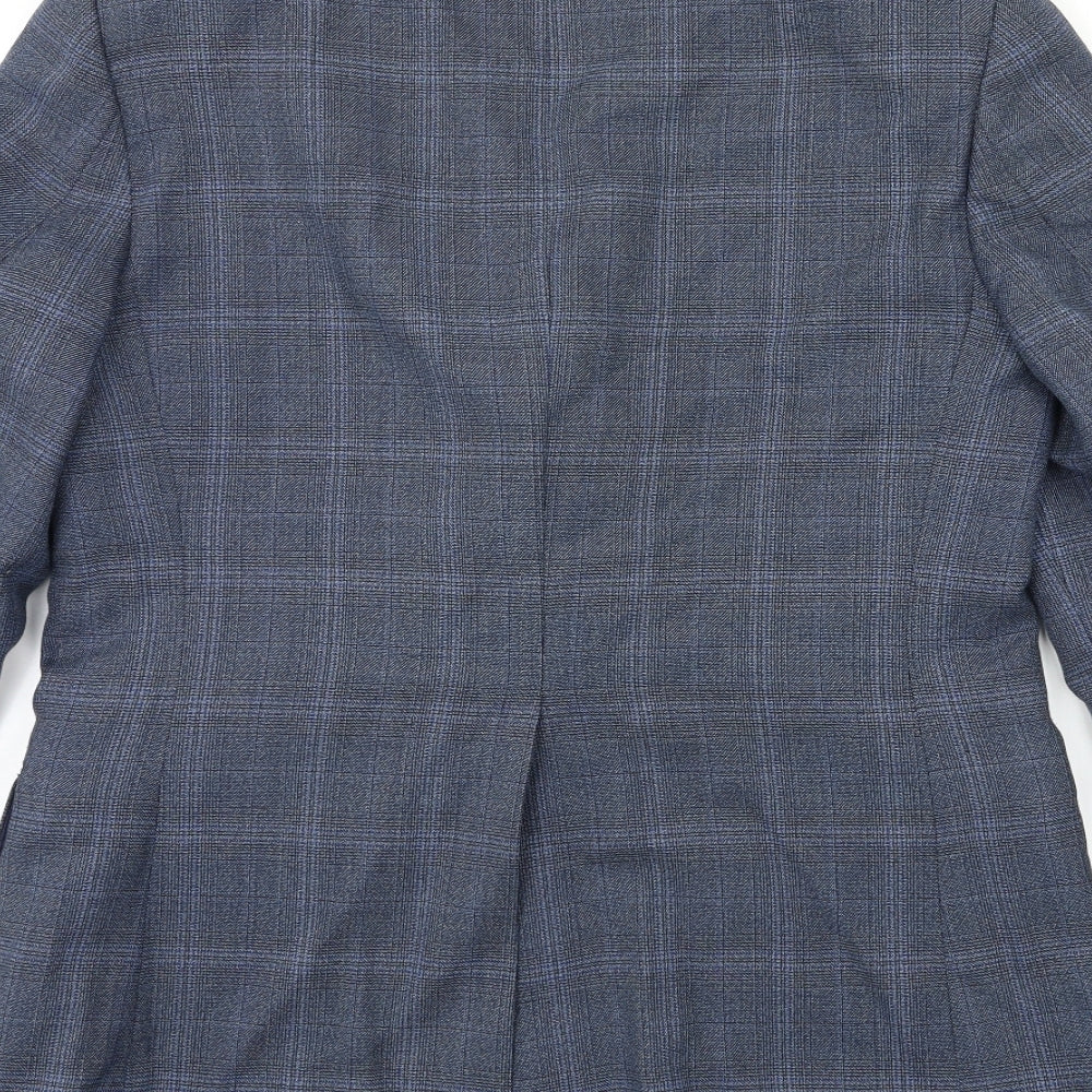 Mens UK Size 40 Preworn Regular Blue Suit Jacket