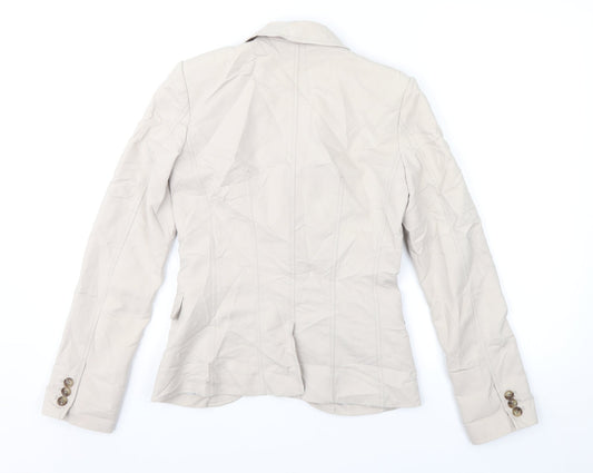 Womens UK Size 4 H&M Regular Beige Suit Jacket