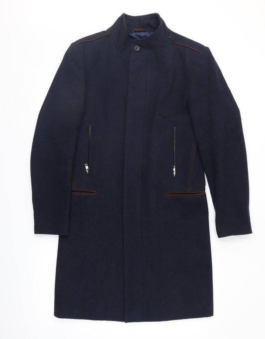 Womens UK Size XS River Island Blue Overcoat