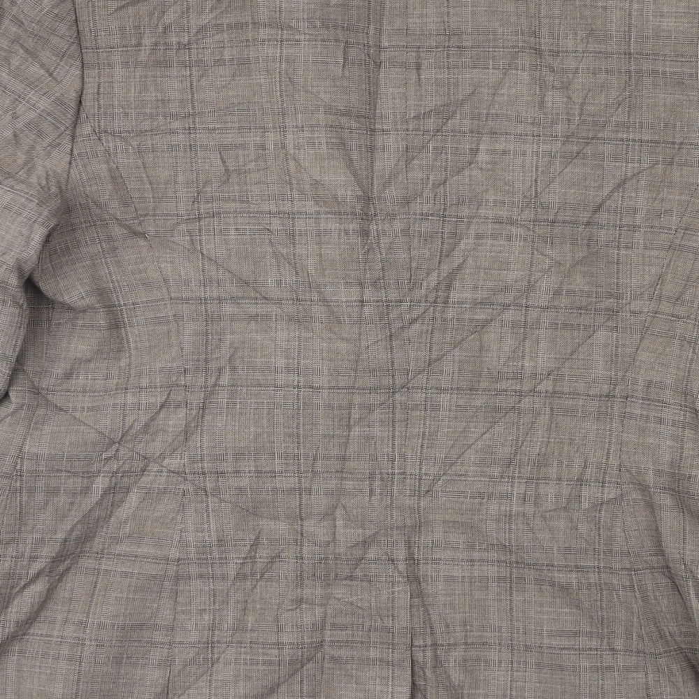 NEXT Womens Brown Check Jacket Suit Jacket Size 14