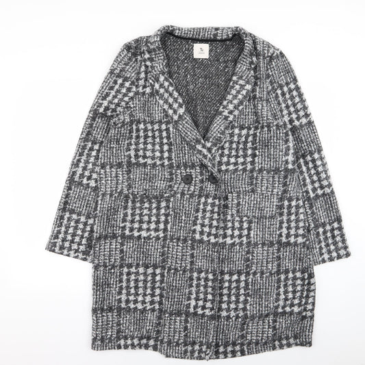 Womens UK Size L Per Una Grey Overcoat