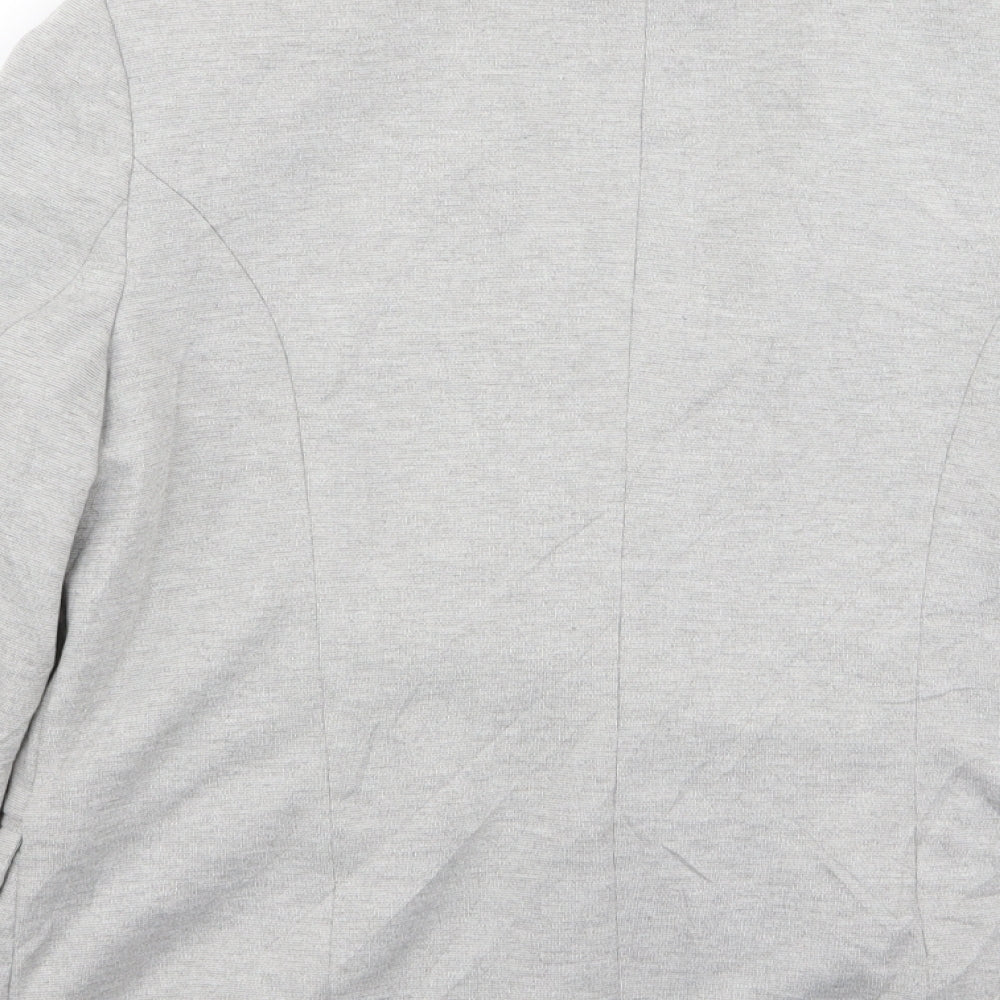 New Look Womens Grey Jacket Blazer Size 14